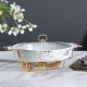 Ss22 Pristine Oval Casserole 43Cm 3.6L White Gold 5574D-C387-17M
