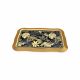 Black Oak Waved Serving Tray 2 Pcs Set 362 X 245 Cms - Max5-118-010B