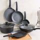 Ss22 Elite 8 Pc Cookware Set Grey-Fry Pan 26Cm,Sauce Pot 16Cm,Grill Pan 24Cm,Crepe Pan 28Cm,Wok 30Cm,Glass Lid 30Cm,Casserole 28Cm,Lid 28Cm,A100