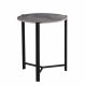 Vico End Table - Grey Ceramic / Black