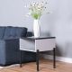 Form End Table - Black / Grey