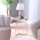 Cianna End Table - Grey / Golden